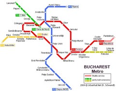 Bucharest Metro Map