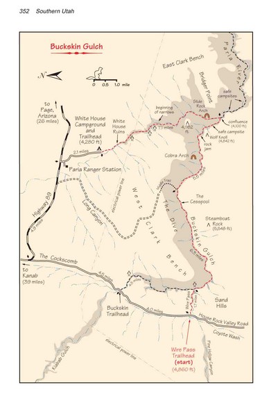 Buckskin Gulch Trail Map