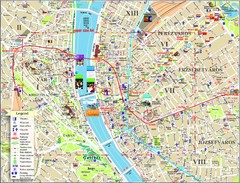 Budapest Tourist Map