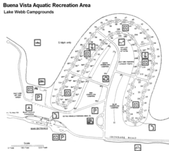 Buena Vista Aquatic Recreation Area, Lake Webb Campground Map