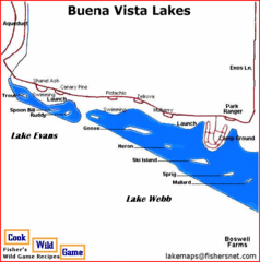 Buena Vista Lakes Map