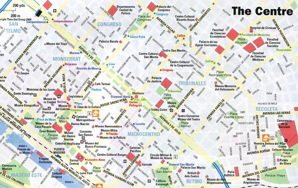 Buenos Aires Center Map