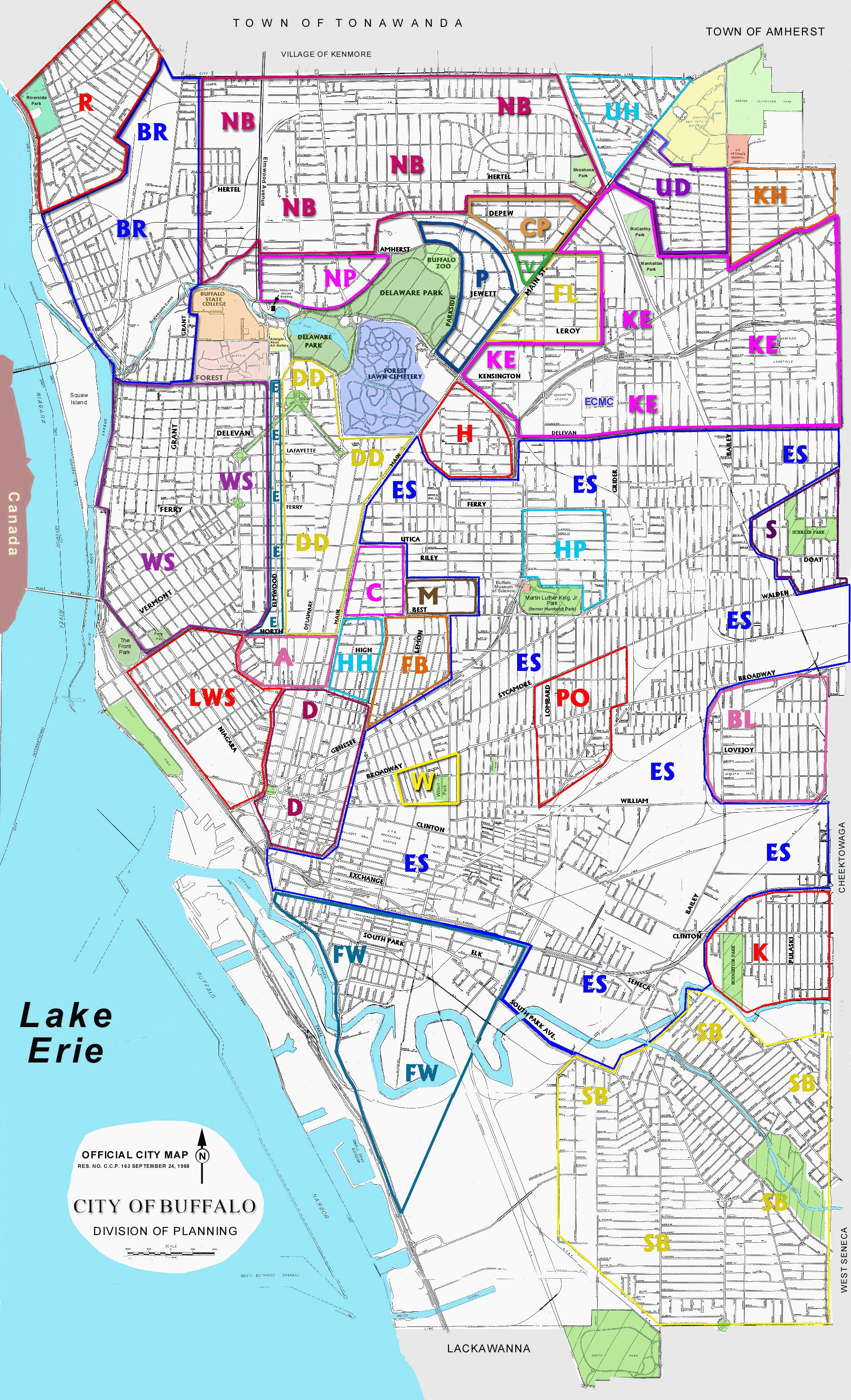 Buffalo New York Tourist Map Buffalo New York • mappery