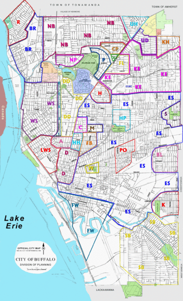 Buffalo New York Tourist Map - Buffalo New York • mappery