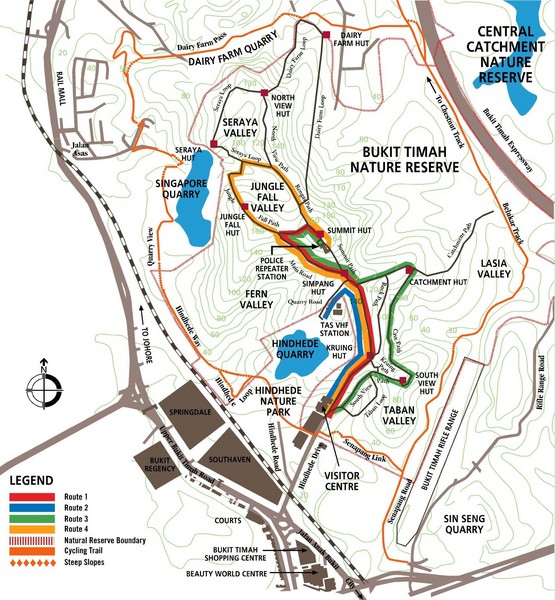 Bukit Timah Nature Reserve Map