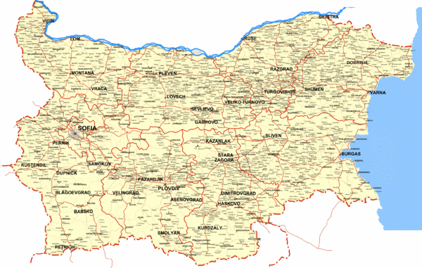 Bulgaria Map