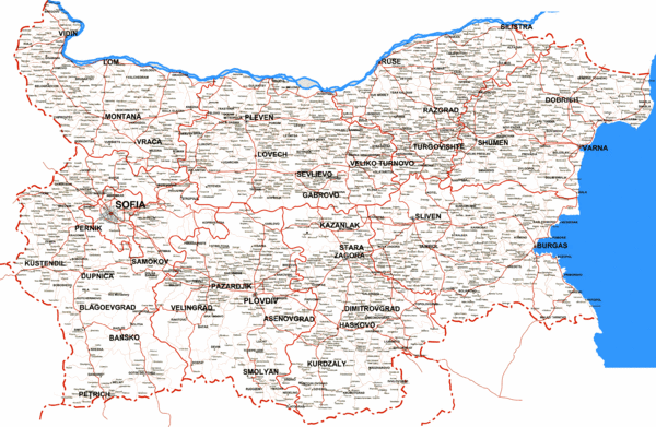 Bulgaria Road Map