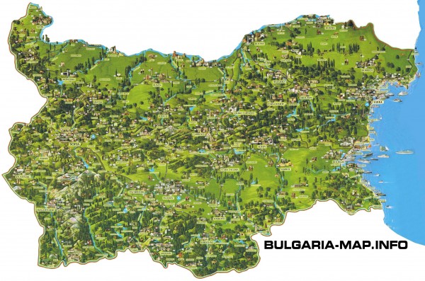 Bulgaria Tourist map