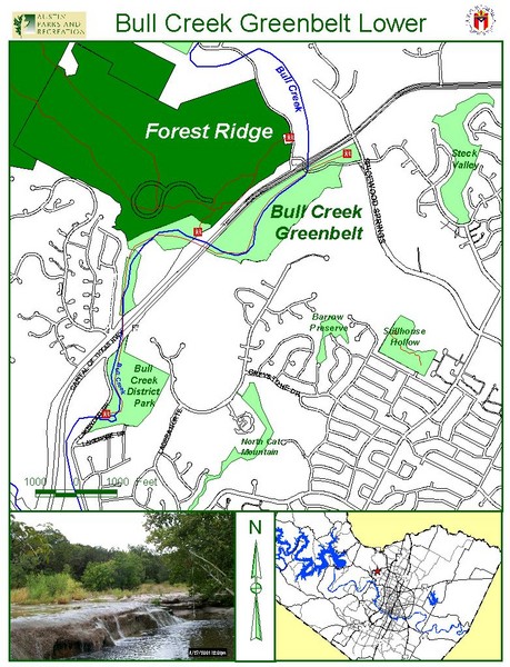 Bull Creek Greenbelt Trail Map Bull Creek Greenbelt Lower Map - 7806 N Capital Of Texas Highway Austin •  Mappery