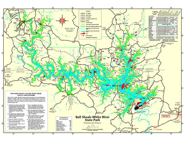 Bull Shoals-White River State Park map