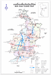 Buri Ram Thailand Tourist Map Buri Ram Thailand Tourist Map