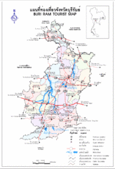 Buri Ram Thailand Tourist Map