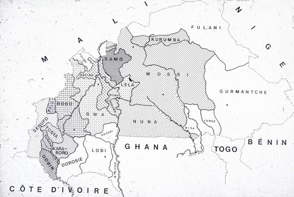 Burkina Faso Ethnic Map