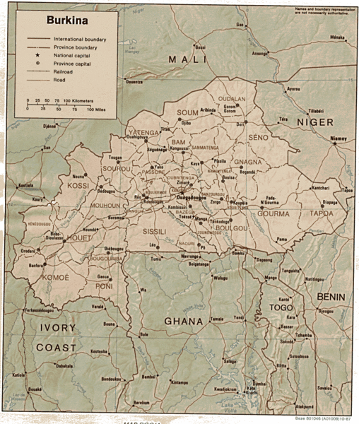 Burkina Faso Map