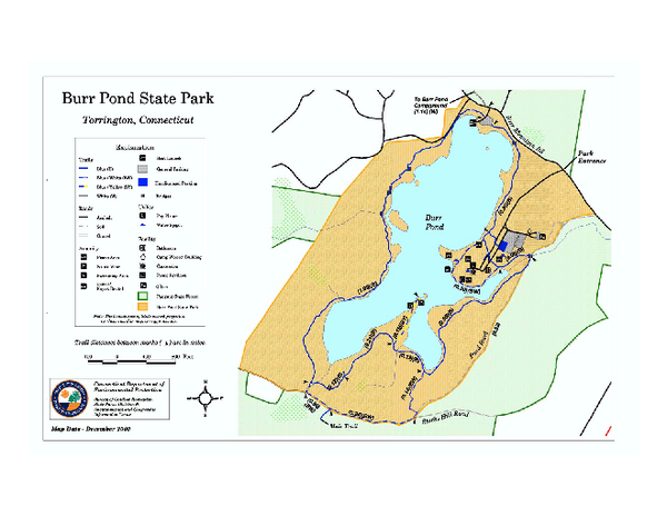 Burr Pond State Park map