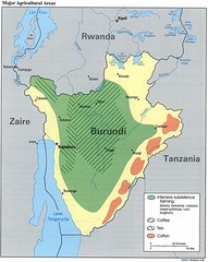 Burundi Agricultural Map
