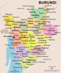 Burundi Political Map Burundi Political Map