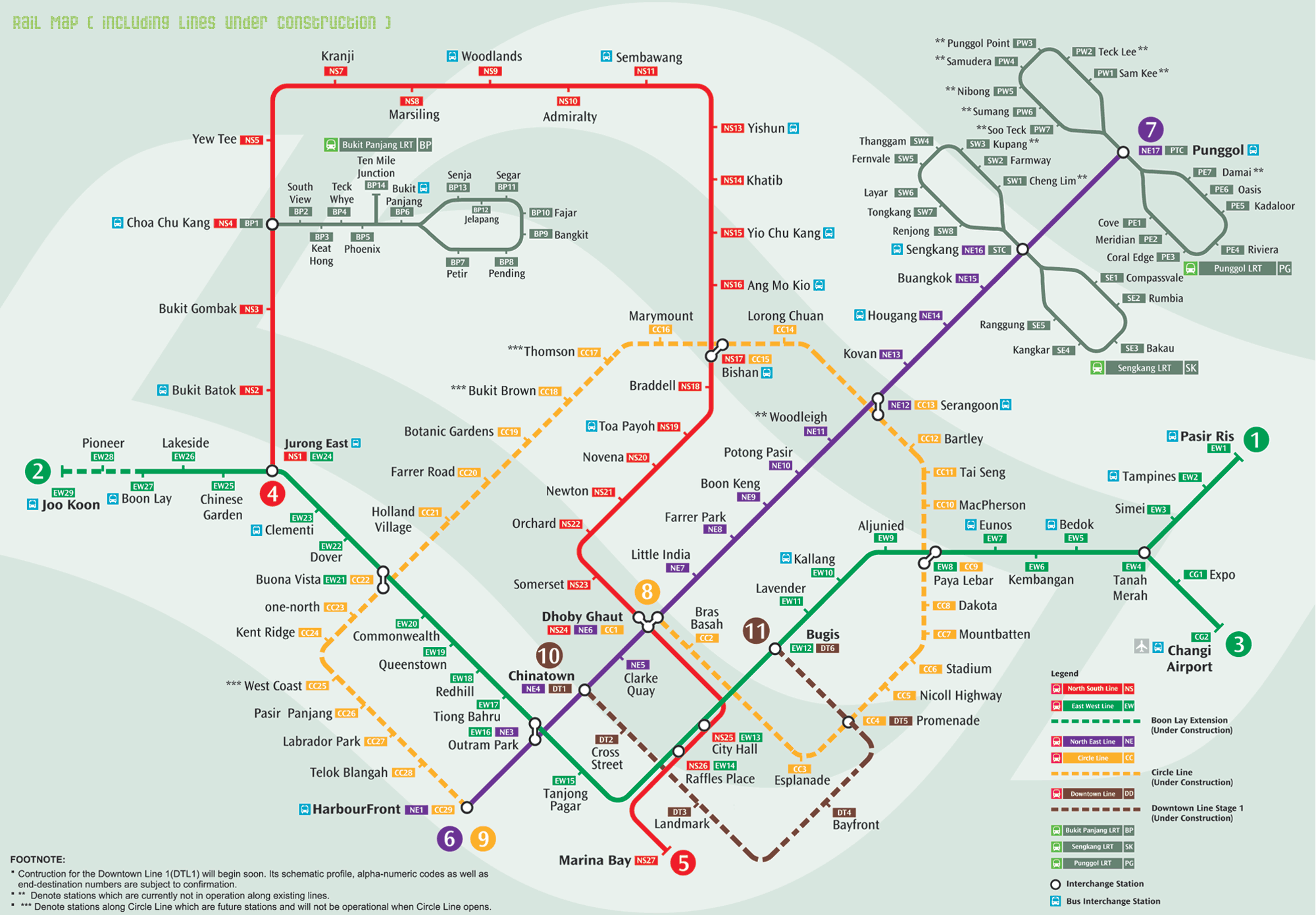 Bus Line Map Singapore • mappery