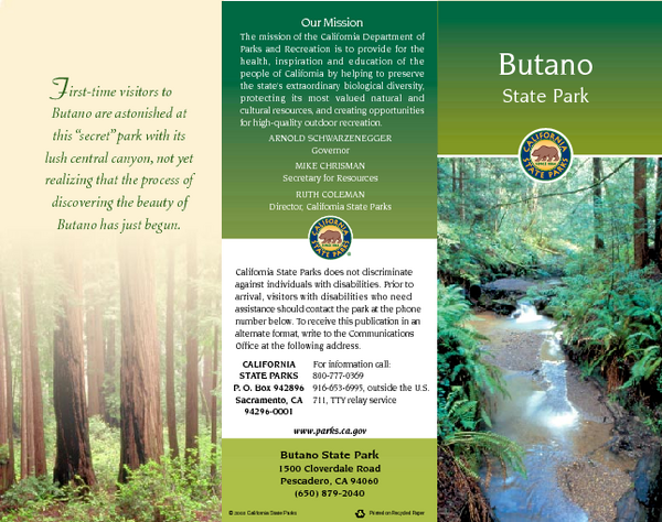 Butano State Park Map