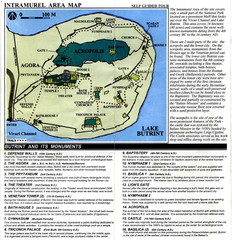 Butrint and its monuments Map