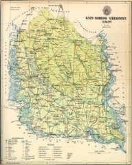 Bács-Bodrog vármegye Map