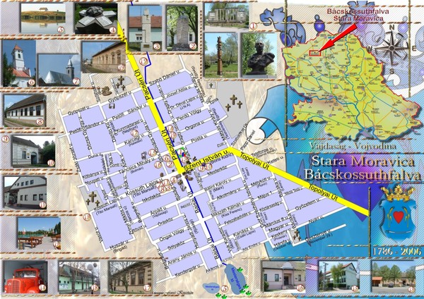 Bácskossuthfalva Map