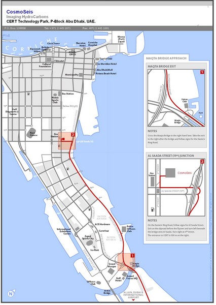 CERT Technology Park Guide Map