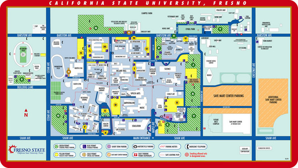 CSU Fresno Map