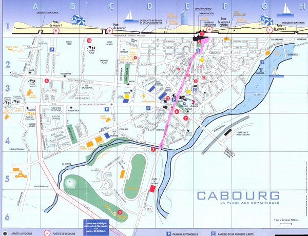 Cabourg Map