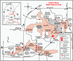 Cache River, Illinois Site Map