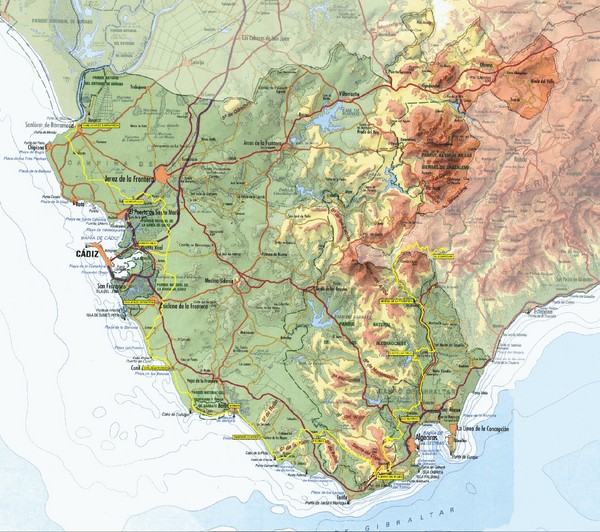 Cadiz Road Map
