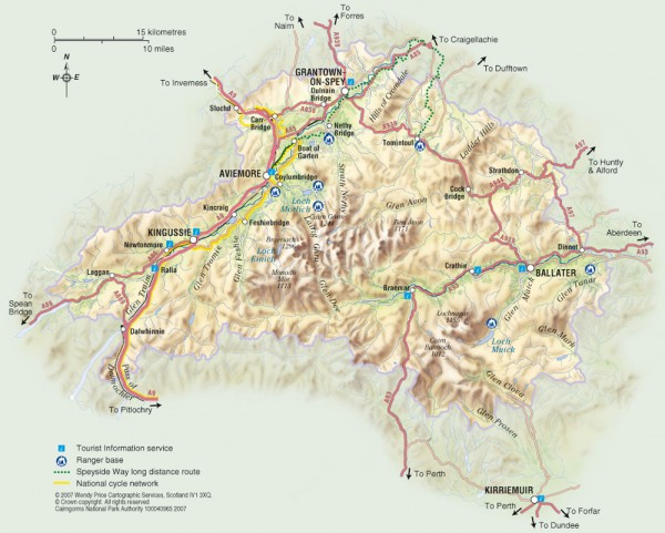 Cairngorms National Park Map