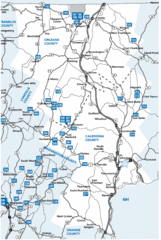 Caledonia County Map