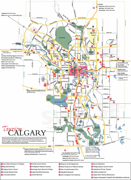 Bike Path Map Calgary Calgary Map - Calgary • Mappery
