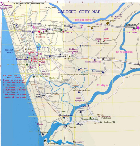 Calicut City Map