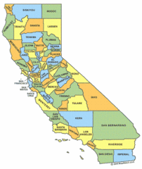 California Counties Map