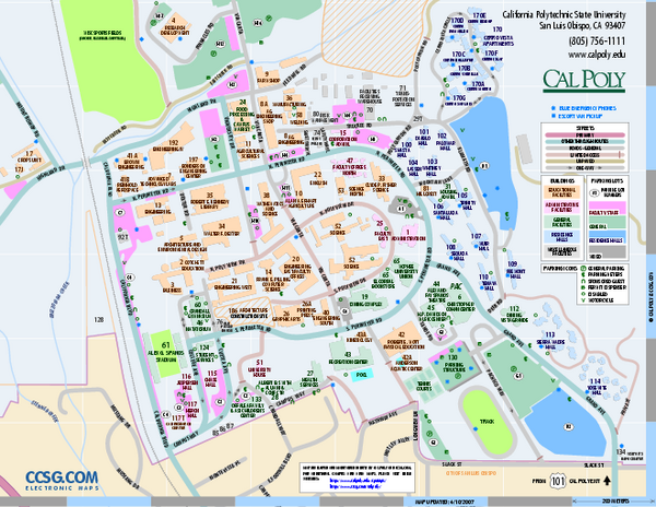 California Polytechnic State University Map