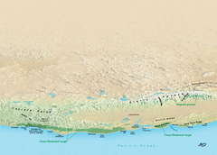 California Redwood Range Map