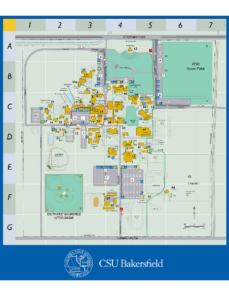 California State University Bakersfield Map