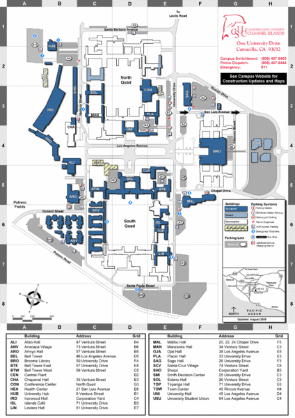 California State University Channel Islands Map