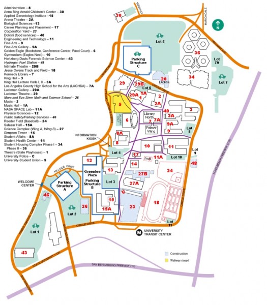 California State University, Los Angeles Map