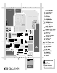 California State University at Fullerton Map