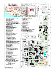 California State University at Northridge Map