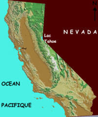 California elevation Map