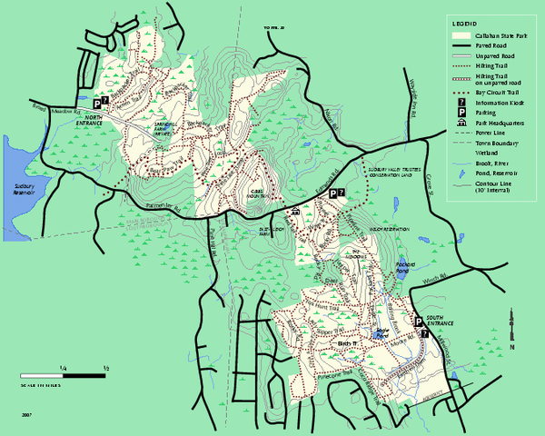 Callahan State Park trail map