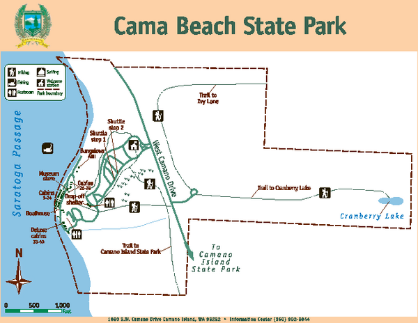 Cama Beach State Park Map