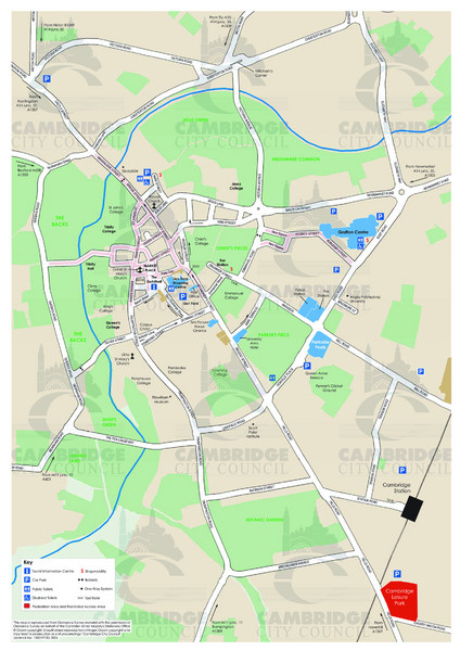 Cambridge Area Map