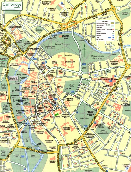 Cambridge Street Map
