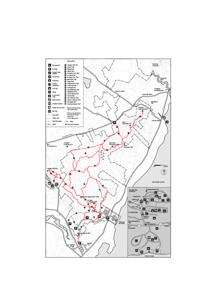 Camden Hills State Park map