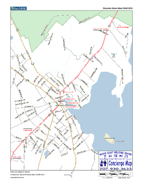 Camden, Maine, USA Map